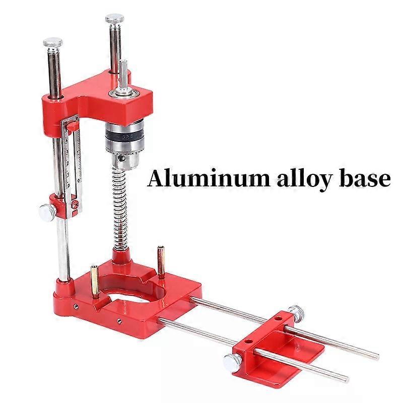 Precision Adjustable Drilling Locator Tool with Positioning Panel and Fixing Clip for Woodworking Carpentry DIY Projects