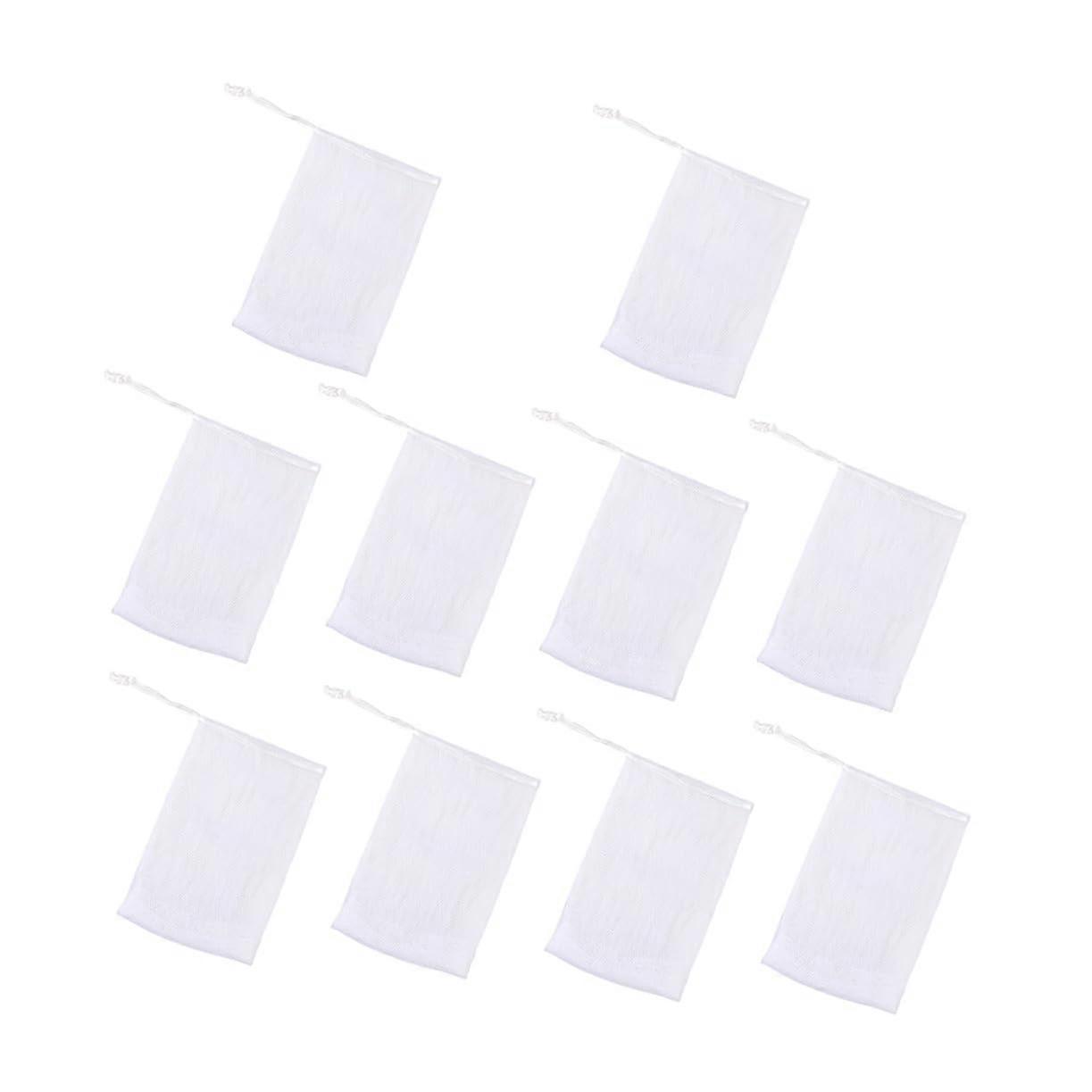 10Pcs Soap Saver Bag with Hanging Rope for Rich Foam Facial and Body Cleansing Mesh