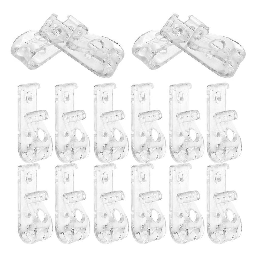 Transparent Roller Shade Chain Hook for Bead Chain 16Pcs Set
