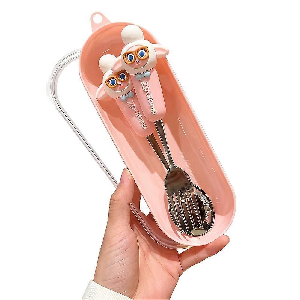 Zootopia Judy Hopps Nick Wilde 304 Stainless Steel Spoon Fork Cutlery Set