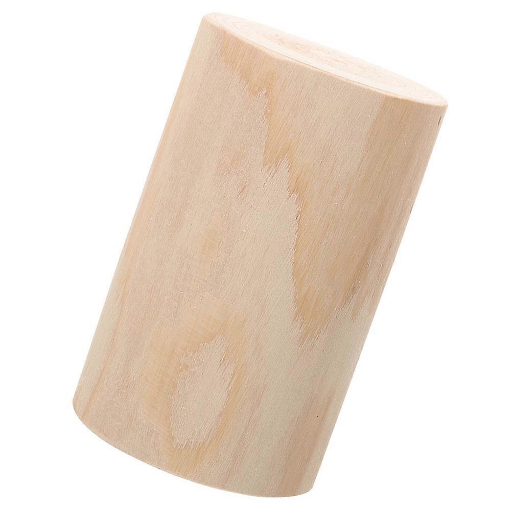 Wood Stump Fence Posts for Garden Use Durable Beige Material