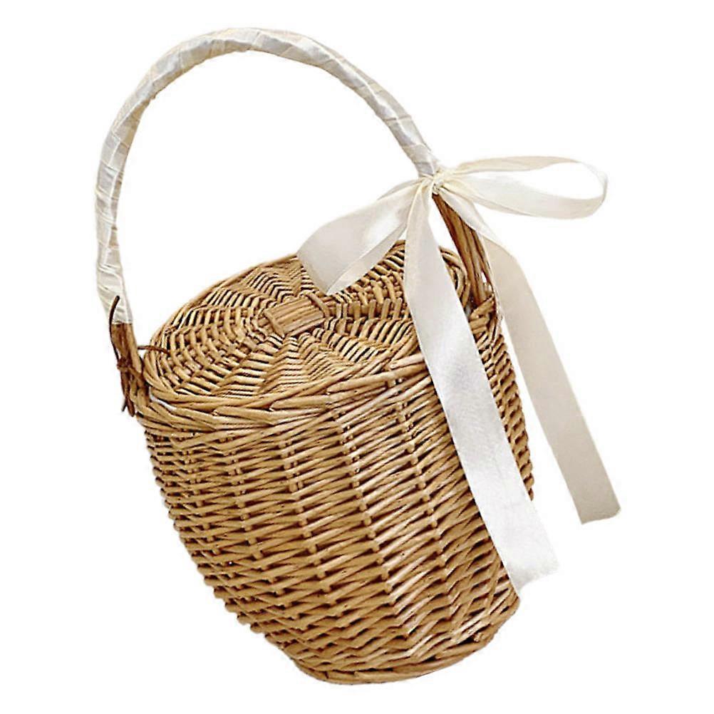 Woven Fruit Basket Handheld for Storage Use Durable Material