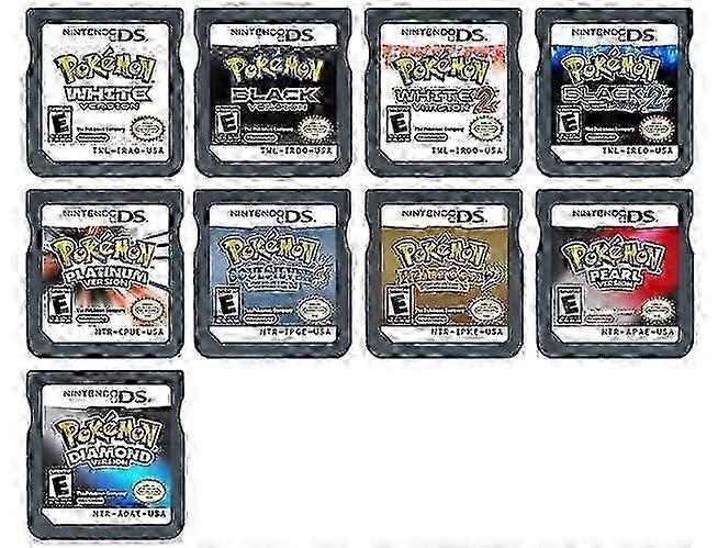 11 Models Classics Game DS Cartridge Console Card - Black 2 for Nintendo DS