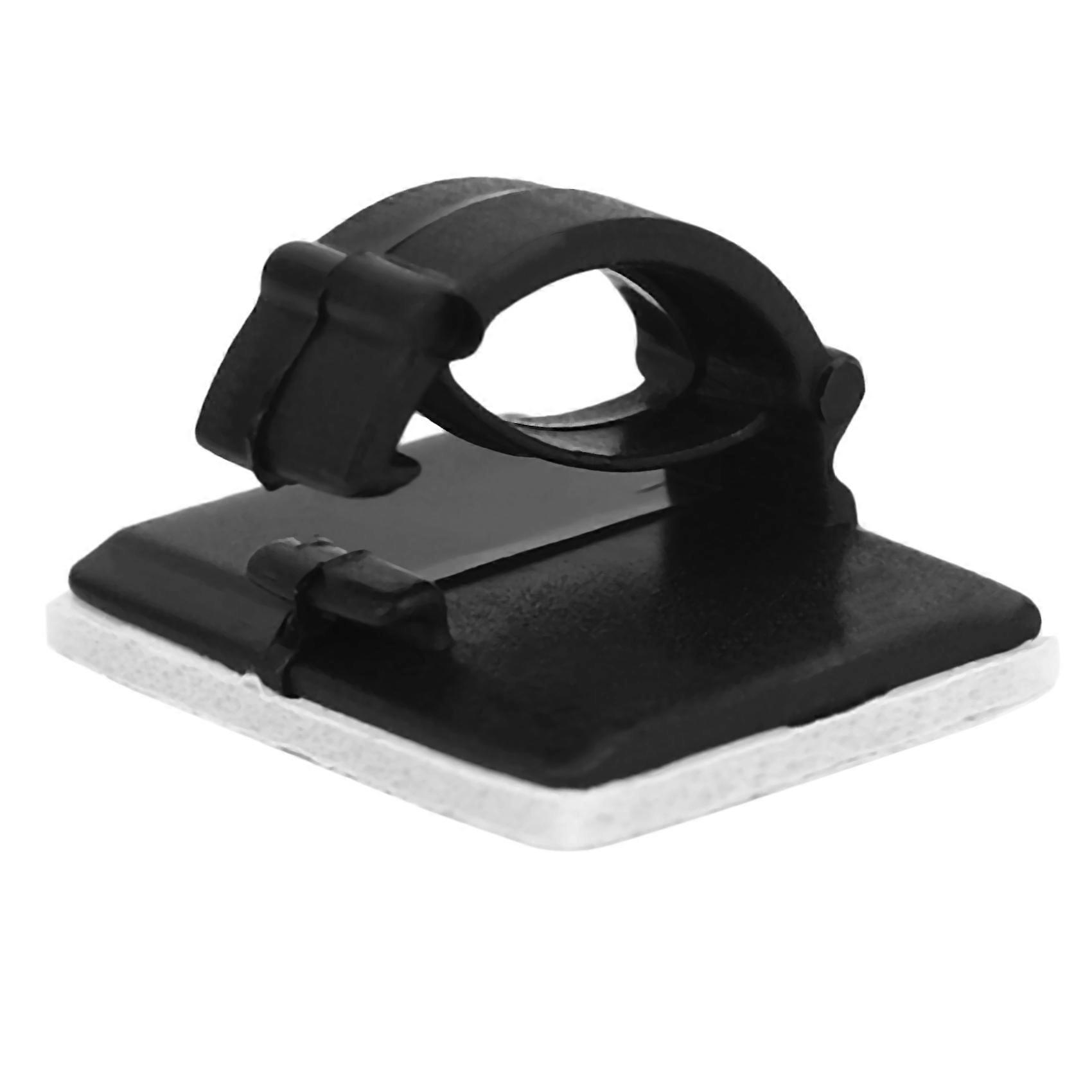 500 Pcs. Self Adhesive Cable Clamp Rectangular Cable Clips Cable Tie Quick Bind Cable Wire Management Holder for Car