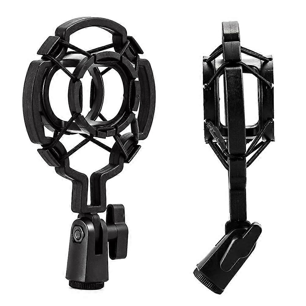 Tabletop Microphone Tripod Stand Metal Desktop Mic Stand With Mic Holder, Adjustable Height, Black, For Streaming