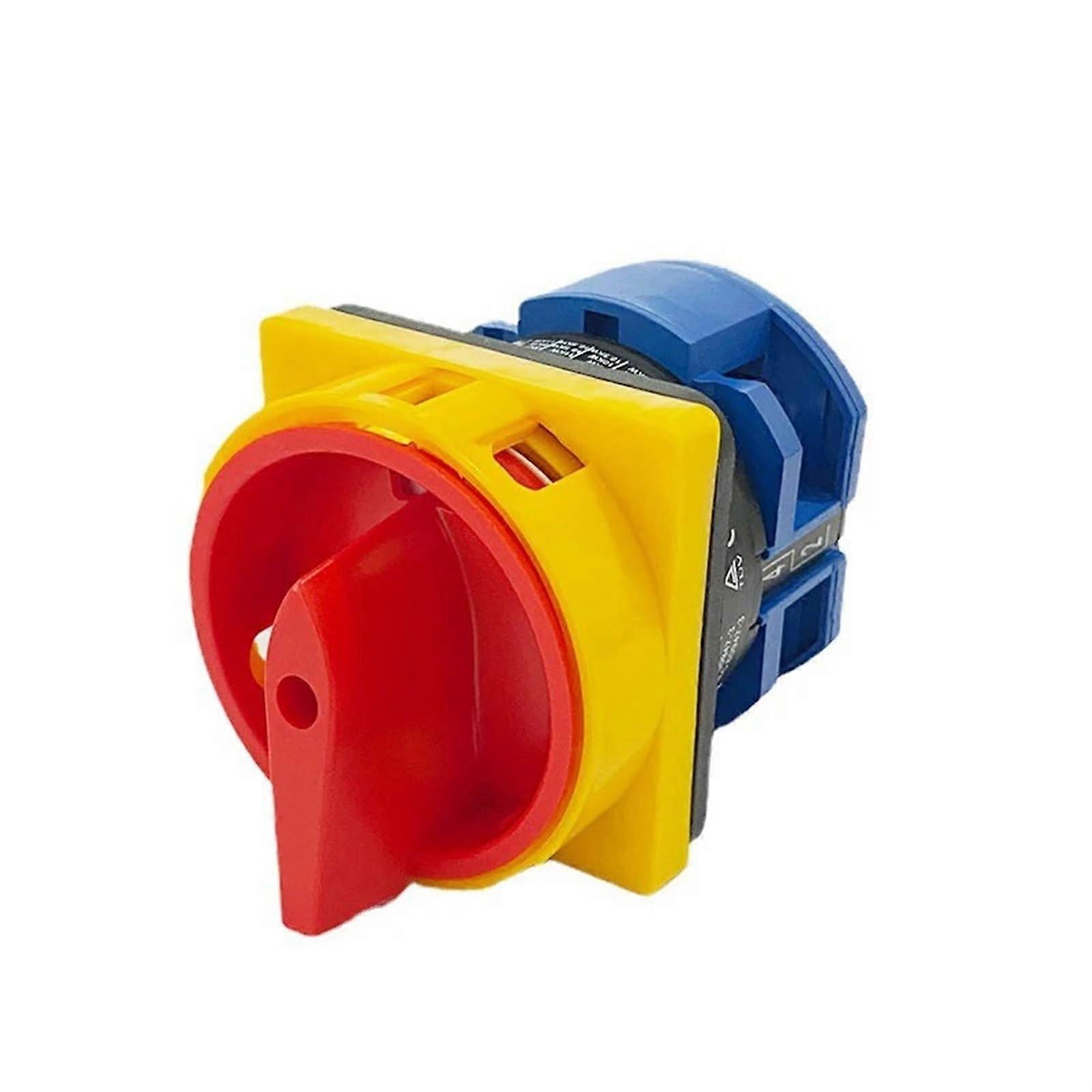 690V 63A Padlock Changeover Rotary Cam Switch ON/OFF 2 Position 1 Pole Emergency Stop LW26GS-63/1 YMW26