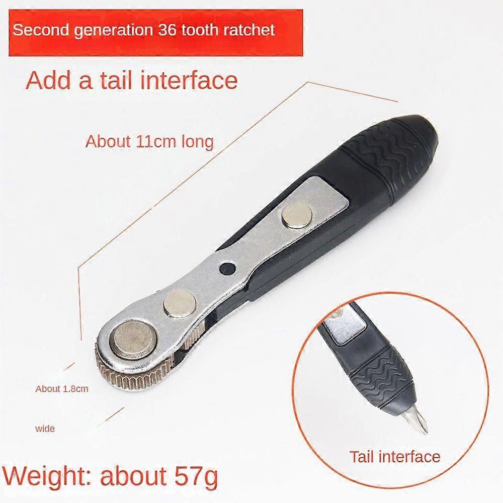 Batch Socket Two-way Screwdriver Turning Right Angle Screwdriver  Narrow Small Space Gap