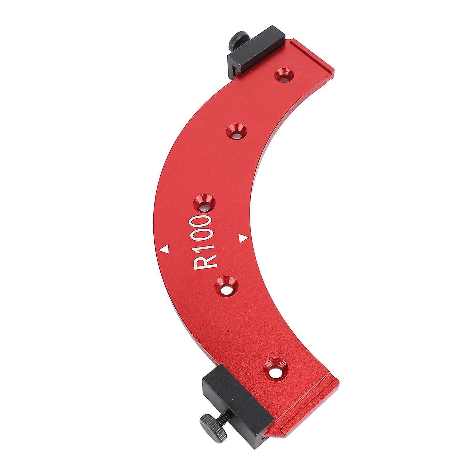 Woodworking Corner Jig Aluminum Alloy R100 for Accurate Inner and Outer Cabinet Edge Rounding