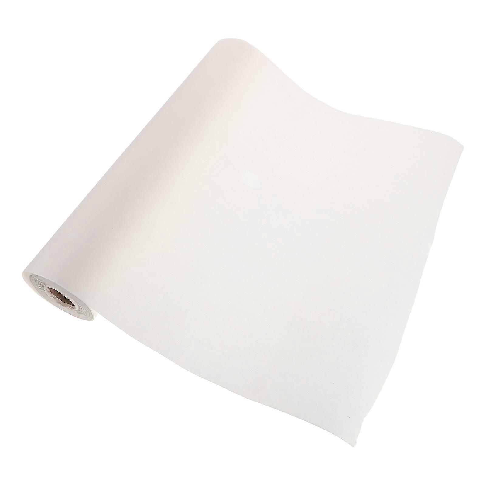 White Xuan Paper Roll for Calligraphy and Painting Strong Ink Absorption Durable Paper Sheets 39.37 inches Wide