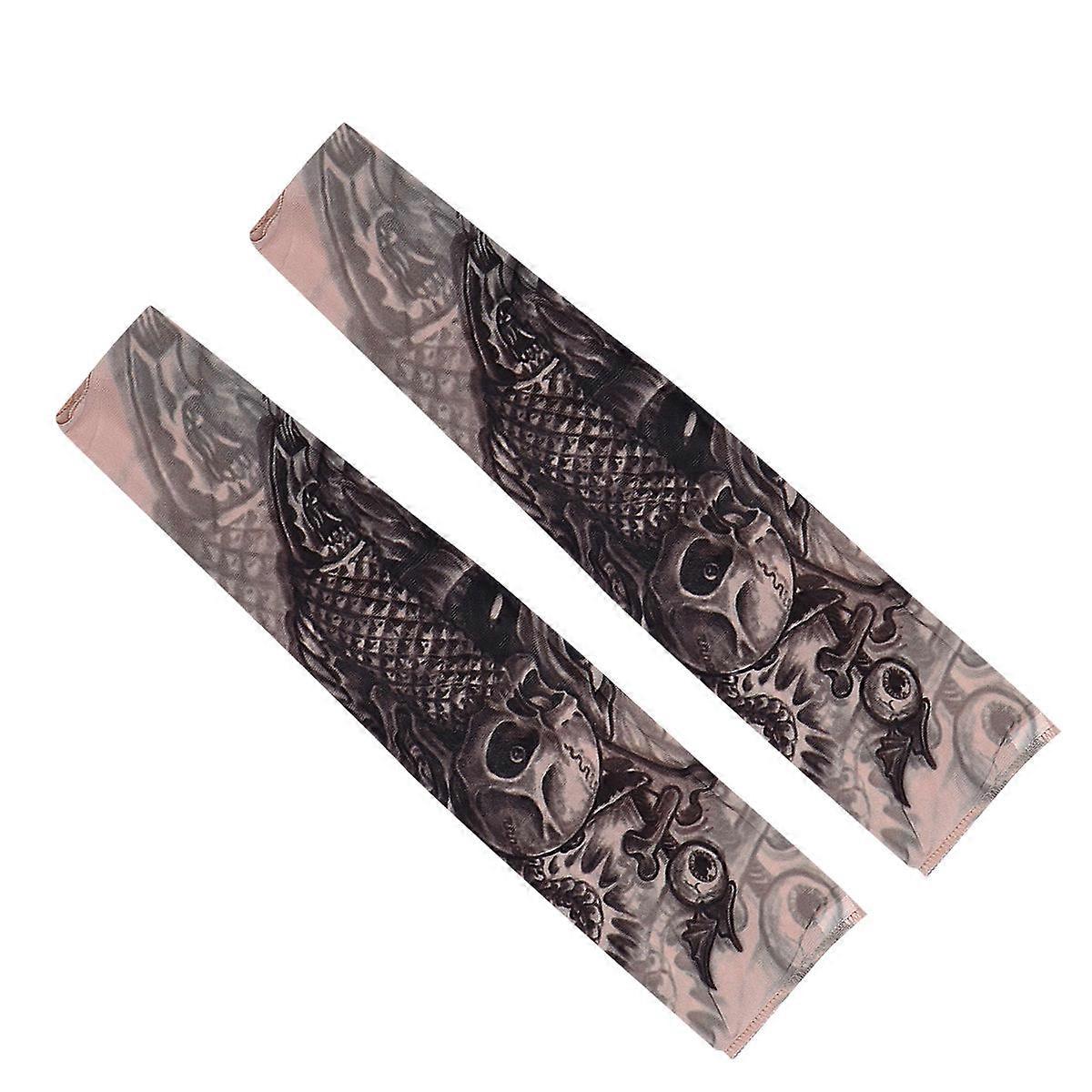 Multi Colored Sunscreen Protector Arm Sleeve Cooling For Cycling And Running 1 Pair