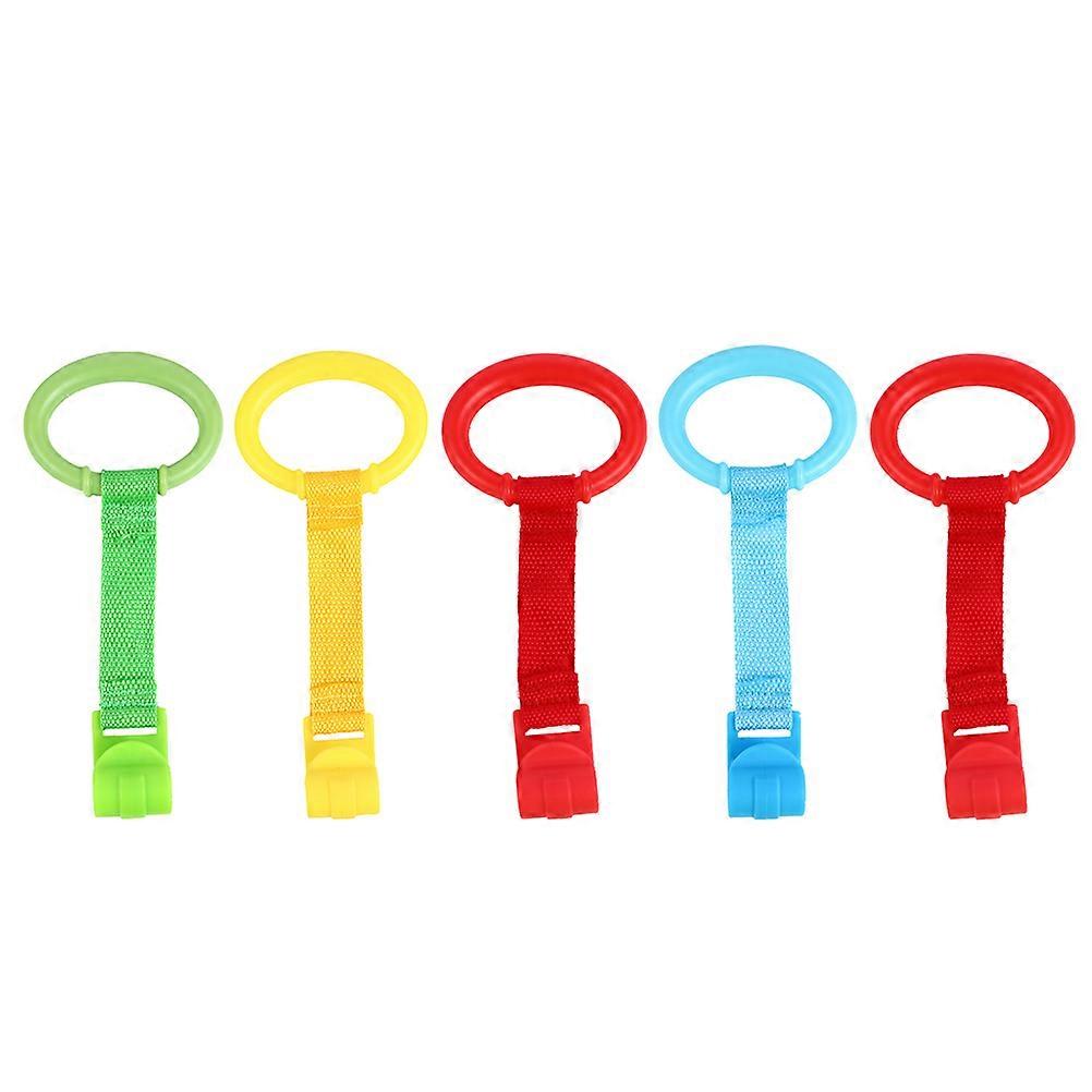 Baby Hand Pull Ring Infant Bed Pull Ring for Walking Help 5Pcs