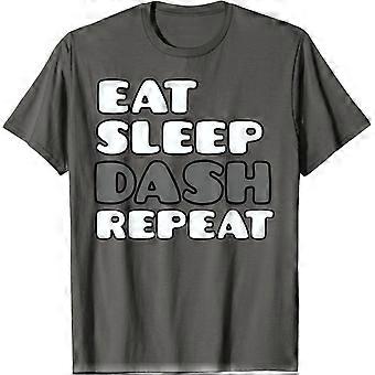 Eat Sleep Dash Repeat Video Game Geometry Video Gamer T-Shirt QQ 0456