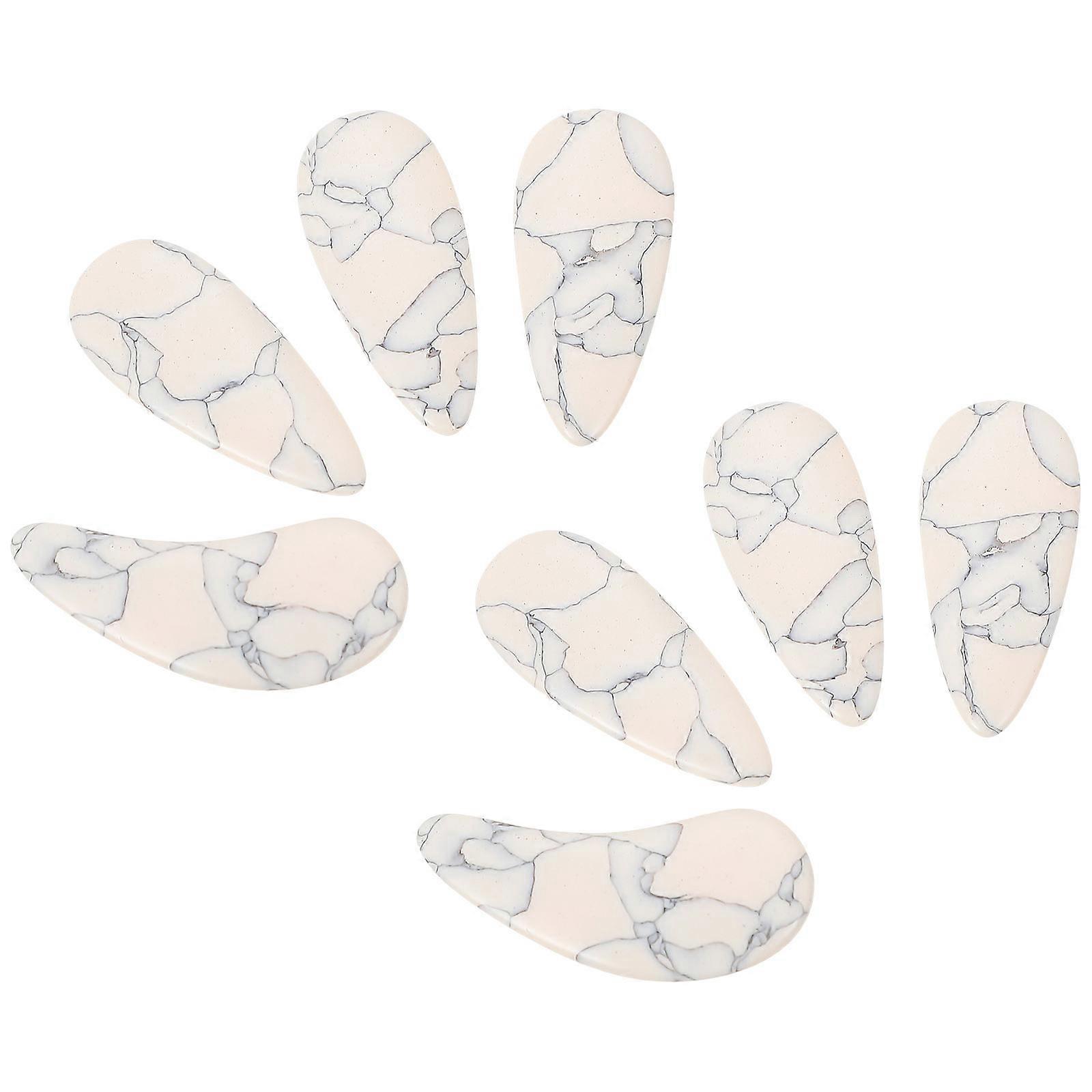 Durable Guzheng Nails Protective Practice Fake Nails for Beginners 8Pcs