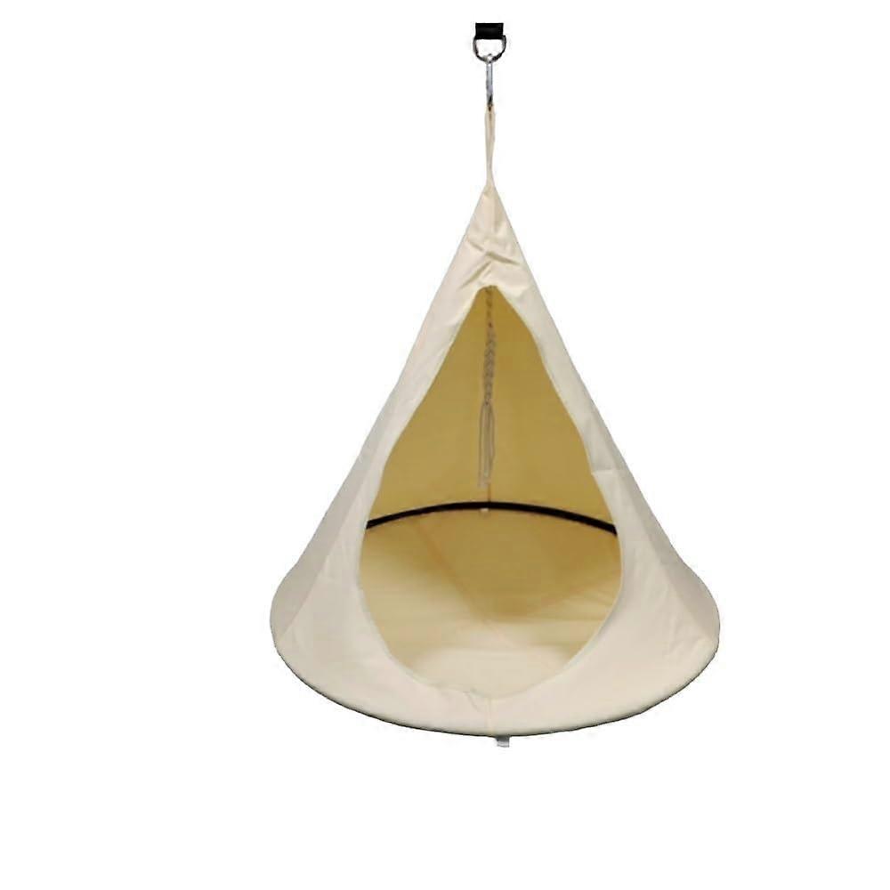 Camping Hammock with Breathable Support, Adjustable Straps, WeatherResistant Fabric, White M