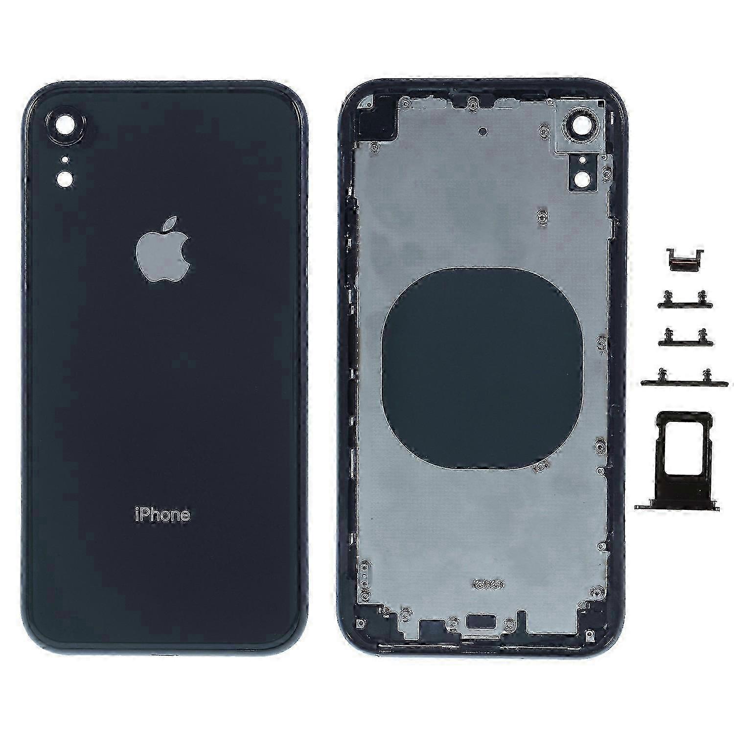 25-26 For iPhone XR Back Battery Housing Cover+Middle Plate Frame+Side Buttons Replacement,EU Version