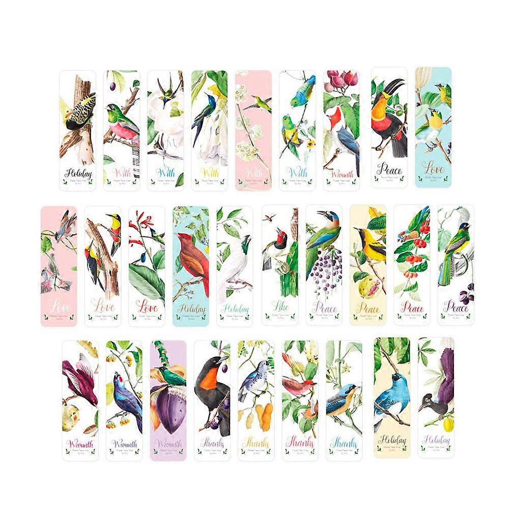 Retro Paper Bookmarks Classic Pattern Design for Decor 28Pcs Set