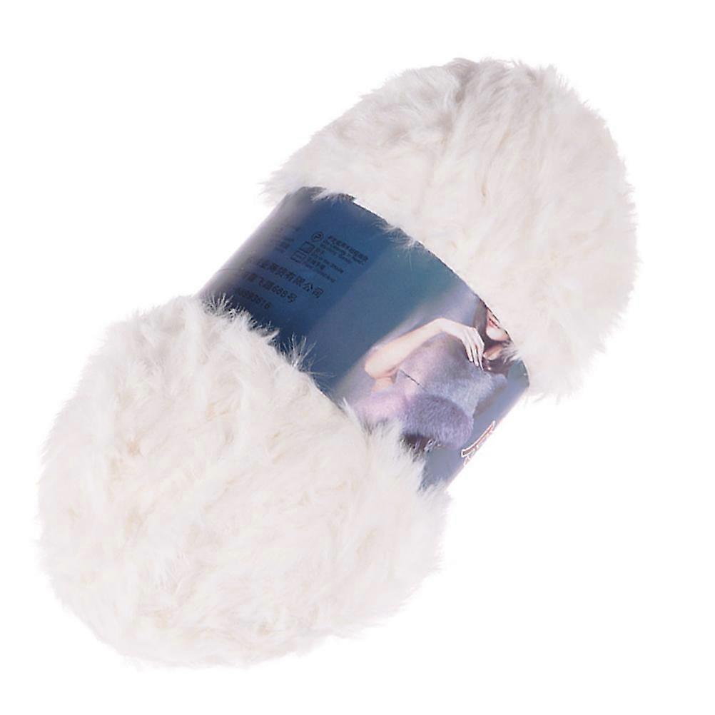 Polyester Yarn for DIY Use White Convenient Crocheting Yarn for Gloves