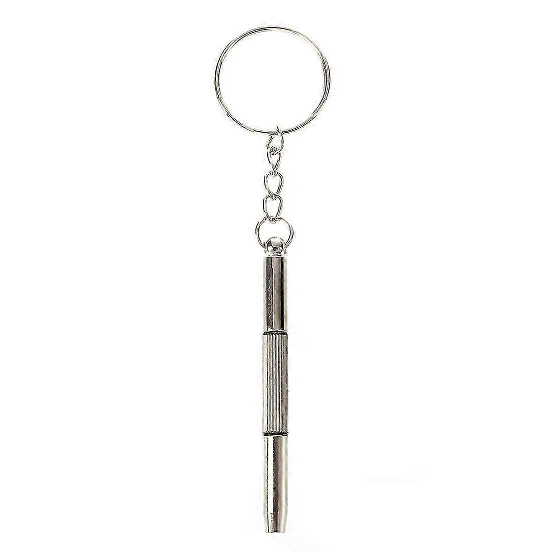 Mini screwdriver 3 in 1 Phillips flat nut Hexagonal hollow Keychain sunglasses