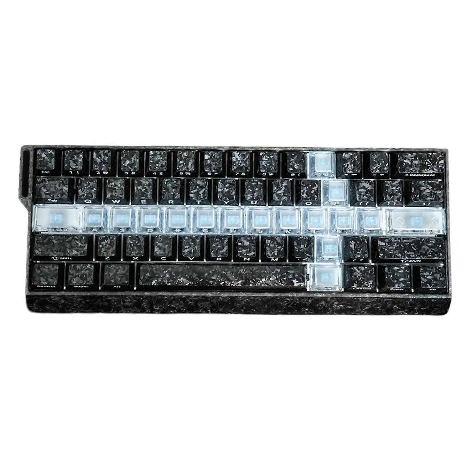 Light Diffusing Foggy Transparency 19 Key Keycaps Set For Mechanical Keyboards Creating Soft Glow Under Lighting  White