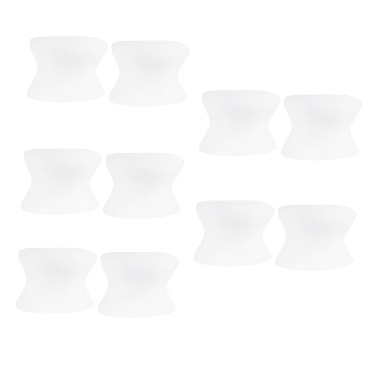 Toe Separator and Bunion Corrector 5 Pairs Reusable Cushioned Spacer for Toe Alignment and Relief