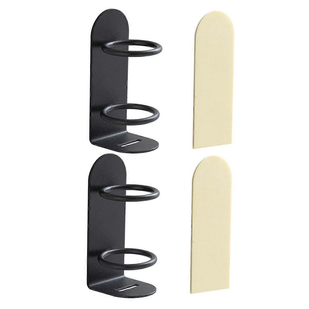 2pcs Wall Mounted Electric Toothbrush Holder Punch  Bathroom Organizer Rack Space Saving Design