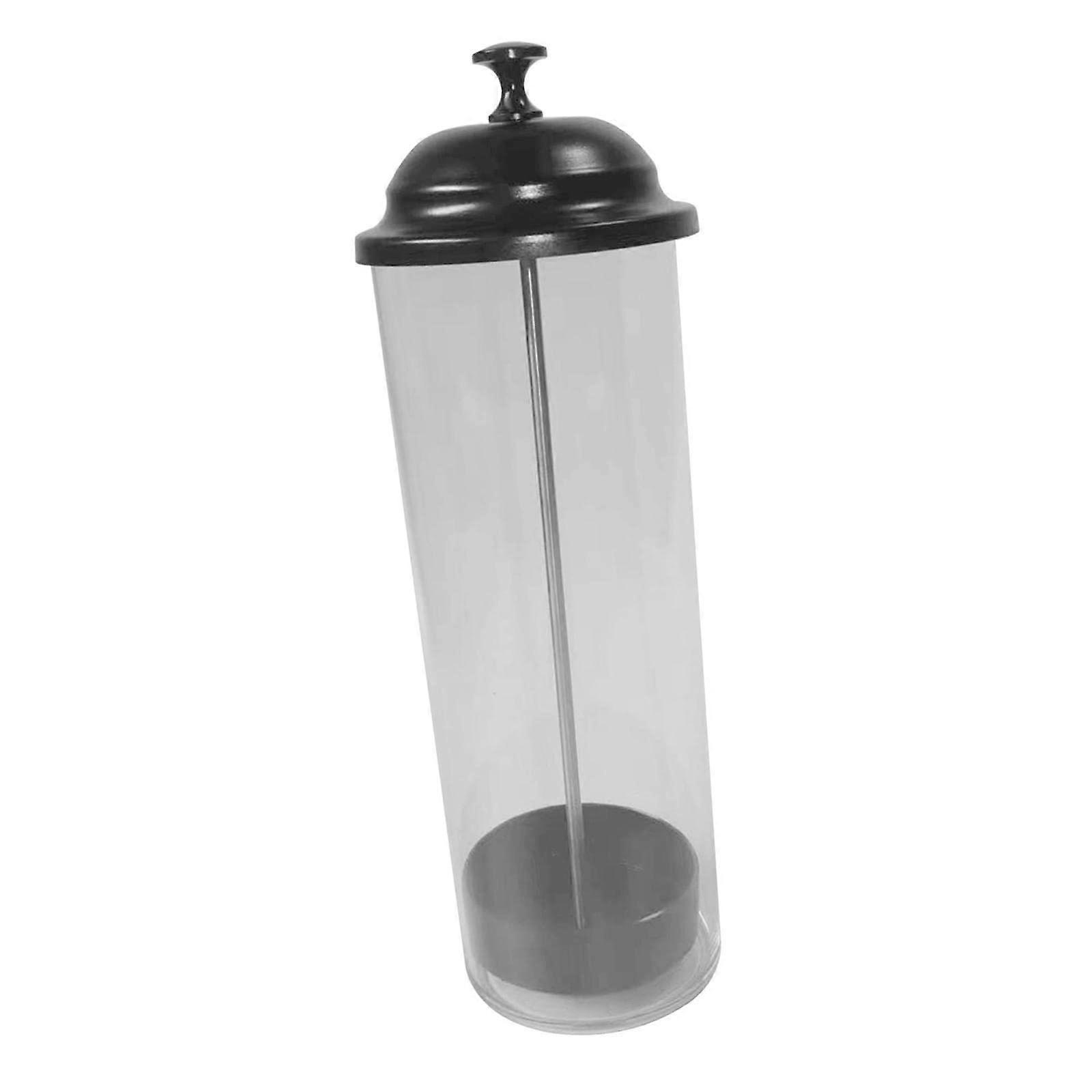 Transparent Drinking Straw Dispenser with Lid, Durable Straw Holder for Kitchen, Party or Cafe