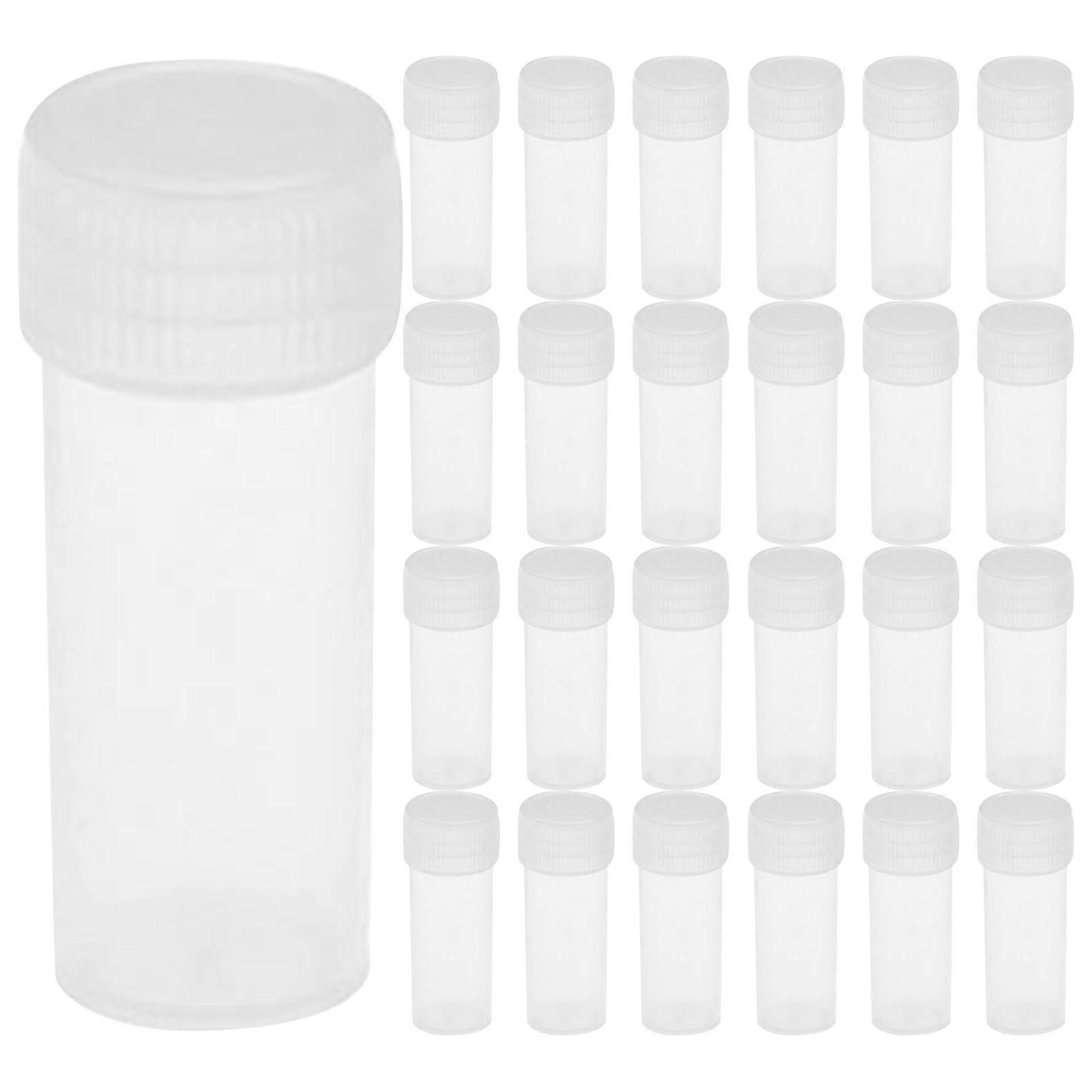 50pcs 5ml Empty Plastic Bottles Sample Bottles Refillable Bottles With Caps