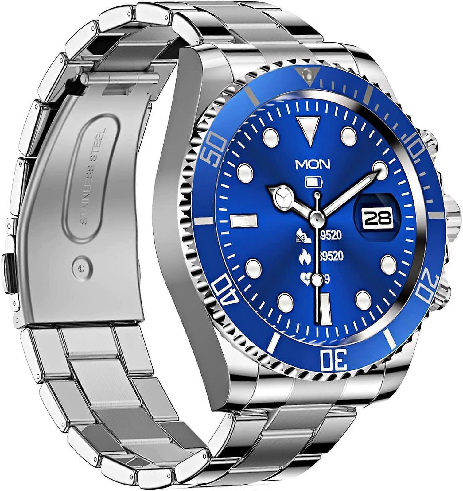 Smartwatch for Men 1.28in HD Touchscreen Bluetooth Calling IP68 Waterproof Heart Rate Sleep Tracking Android iOS