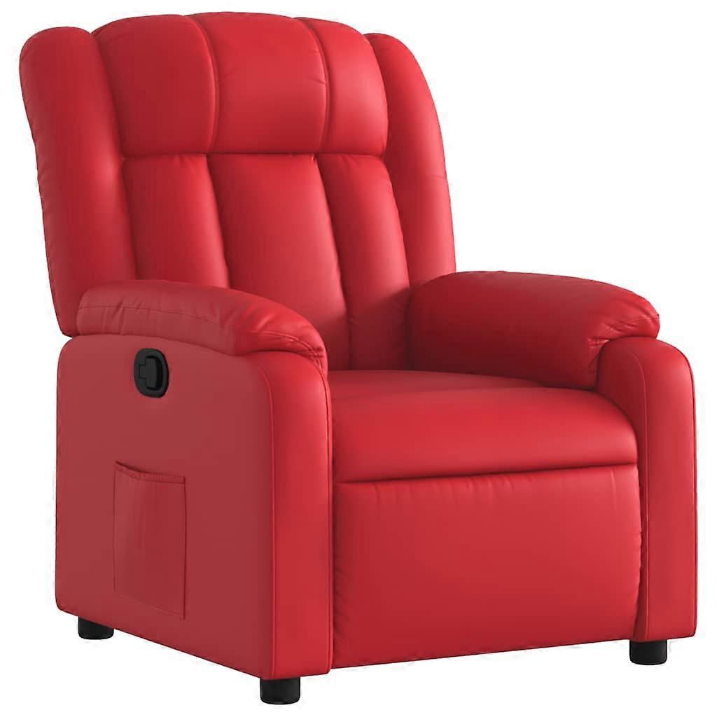 vidaXL Fauteuil verstelbaar kunstleer rood
