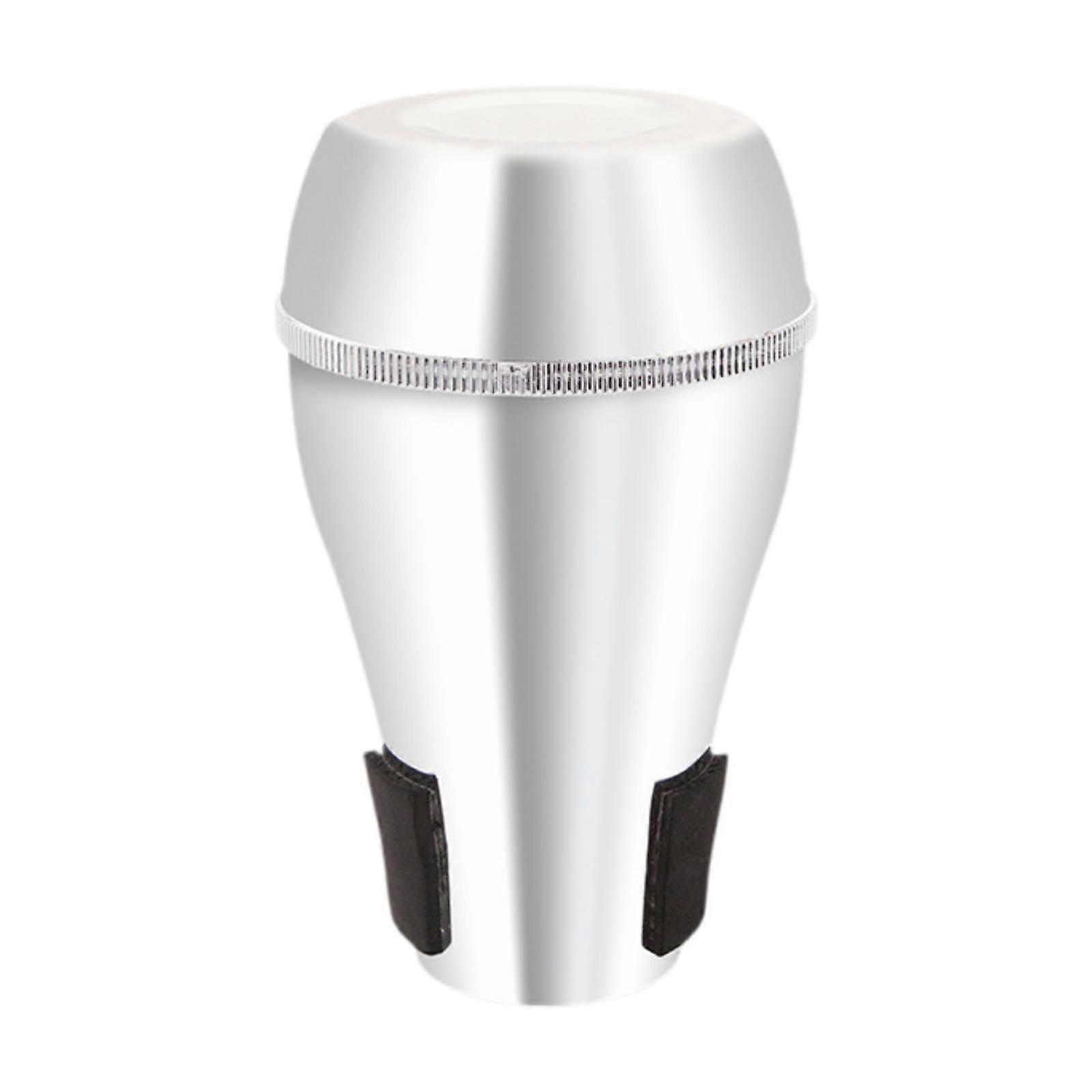Bb Trombone Practice Mute with Noise Reduction and Easy Installation, Durable Silver Straight Mute