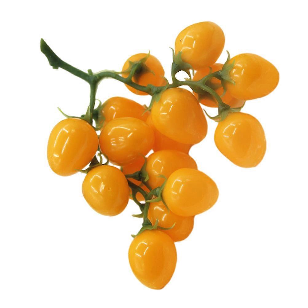 Faux Fruit Decor Simulated Cherry Tomato Models for Decor with Yellow Foam Material