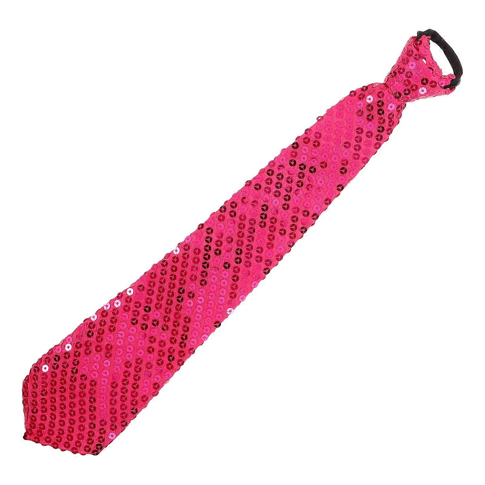 Sequin Bow Tie Necktie for Dance Performance with Sparkly Design