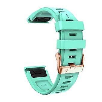 20mm Teal Silicone Watch Band Quick Release Adjustable Strap for Garmin Fenix 5S 5SPlus