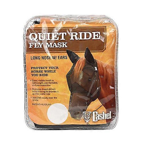 Cashel Quiet Ride Long Nose Pasture Fly Mask with Ears Draft Black, 1 Count