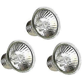 3 lampadine riscaldanti solari a spettro completo da 50 W