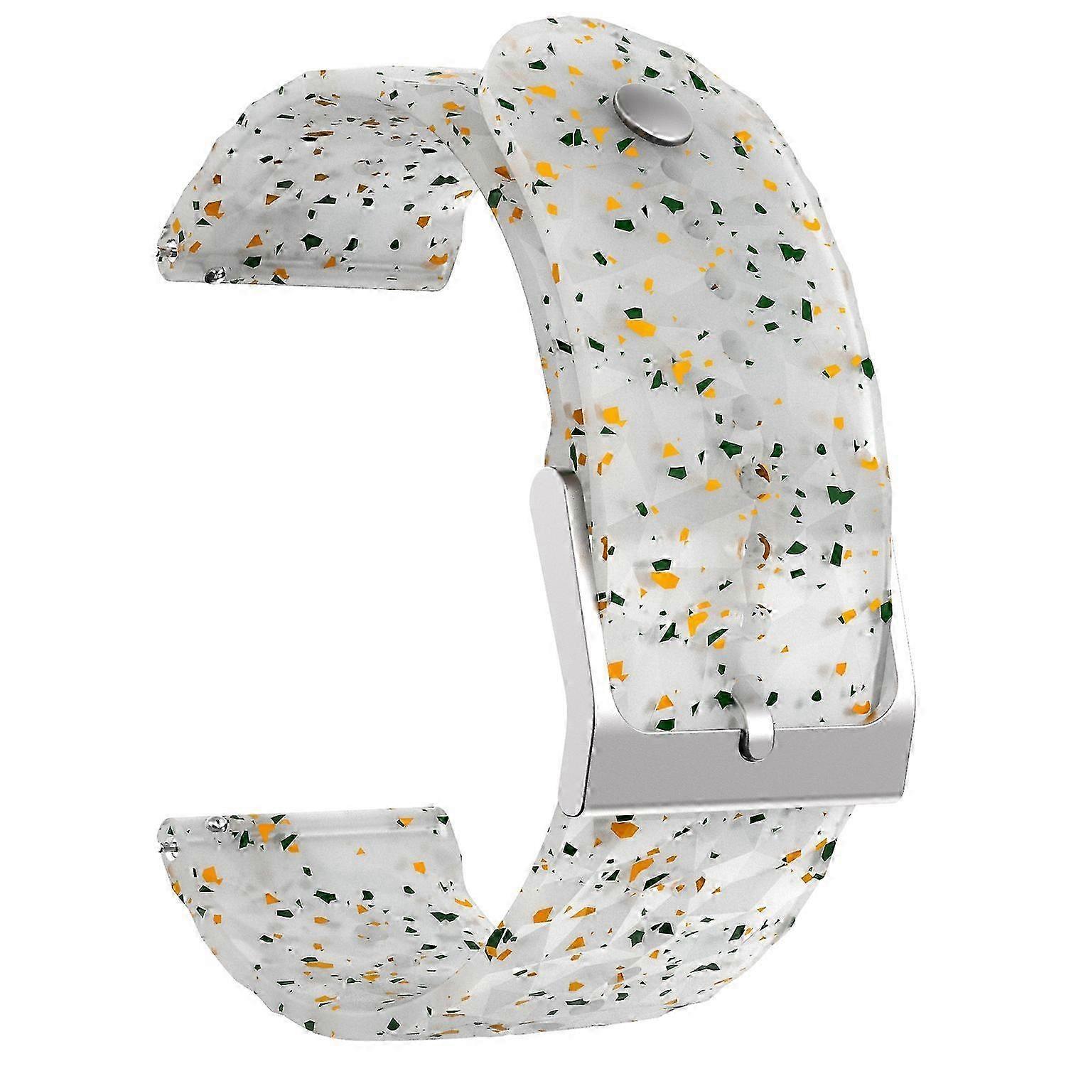 Suunto 9 Baro Compatible 24mm Rhombus Pattern Silicone Replacement Strap