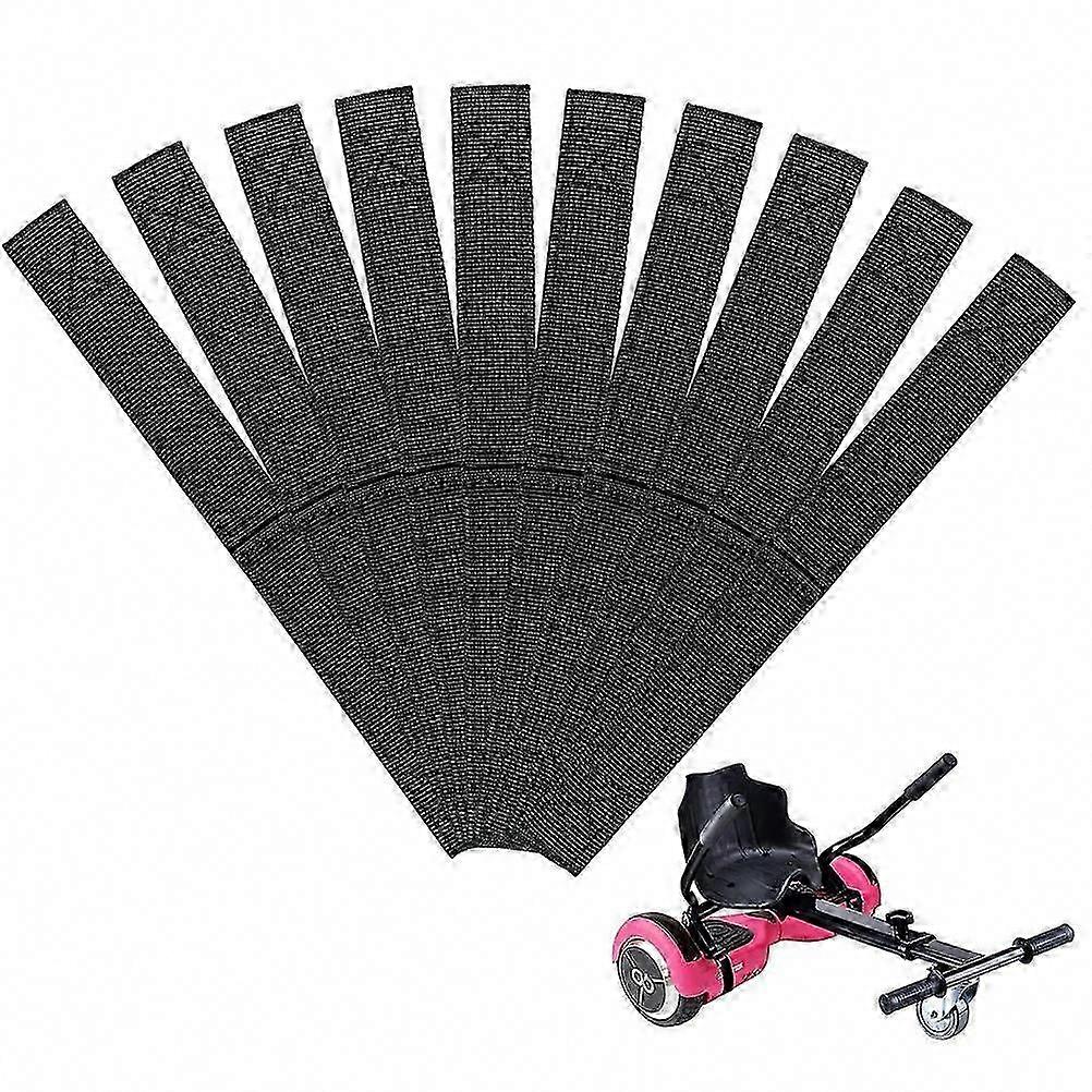 10 Pcs Adjustable Nylon Straps for Hoverboard Seat Attachment, Hook and Loop Fastening Cable