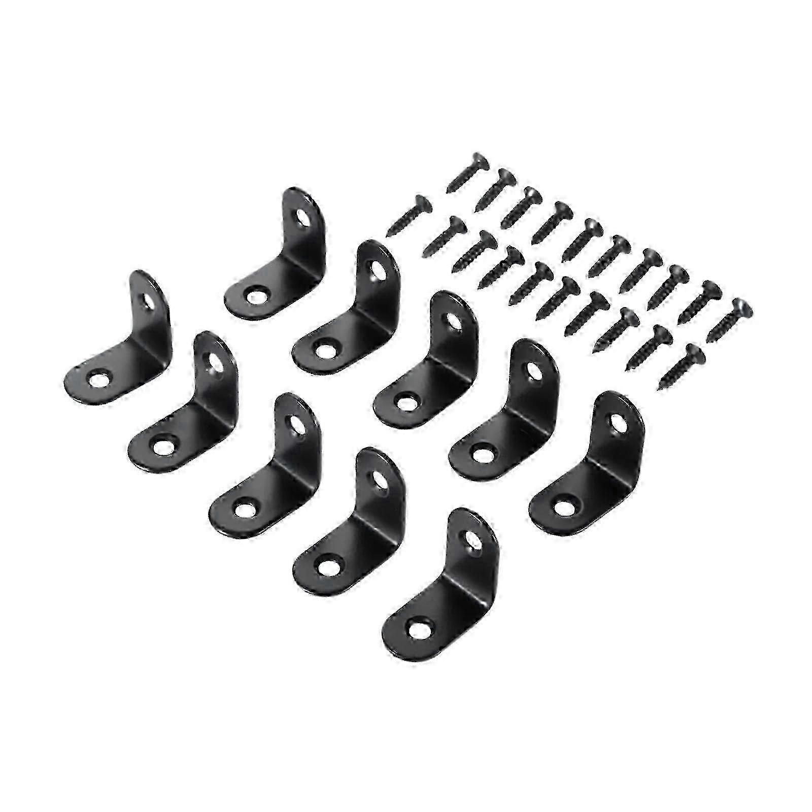 Right-Angle Corner Braces 10 Pack for Frame Shelves and Tables