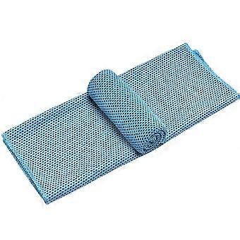 Toalha de resfriamento Yoga Toalha pescoço facial toalha de resfriamento suave respirável fitness esportes toalha (azul claro) 30 * 80cm, 3 Pack