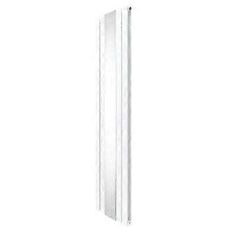 Flat Panel Radiator With Mirror 1800mm x 425mm Modern Designer Double Column Vertical Heater Gloss
