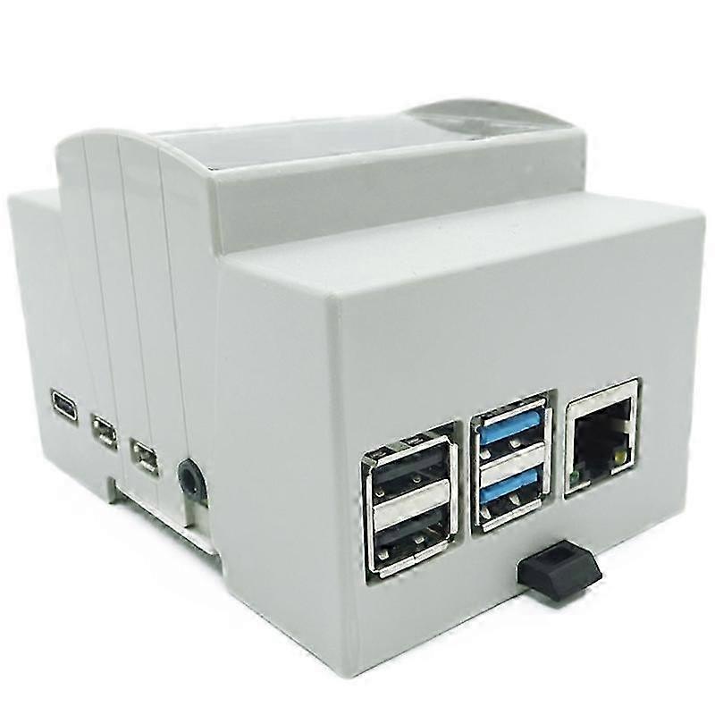 compatible with Raspberry Pi 4 Model B ABS Case White Case Protective Case Enclosure compatible with Raspberry Pi 4B