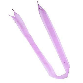 1 par 4CM utvide gjennomsiktige skolisser Shoestrings for Party Dancing Vandring Hip-hop dekorasjoner (lys lilla)