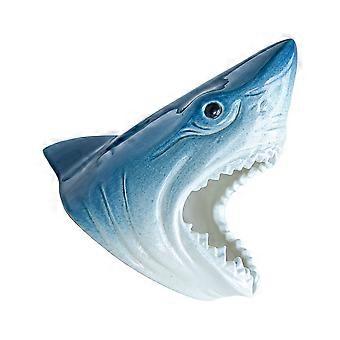 Décoration d'aquarium : tête de requin en céramique