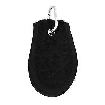DoubleVelvet Golf Towel with Clip, Deep Clean Golf Ball Cleaning Cloth, Compact Golf Gift for Men RN
