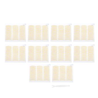 240 pares de cinta adhesiva para párpados dobles, transpirable, invisible, fina, para decoración de ojos y maquillaje.