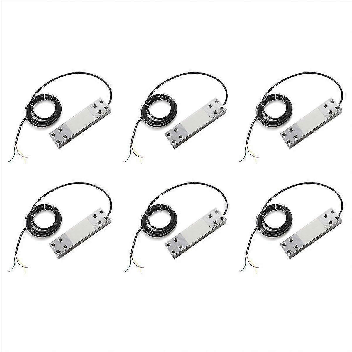 6 Pack 200 Kg Digital Load Cell, High Precision Single Point Platform Sensor, IP65 Aluminum Alloy for Electronic Weighing Scale