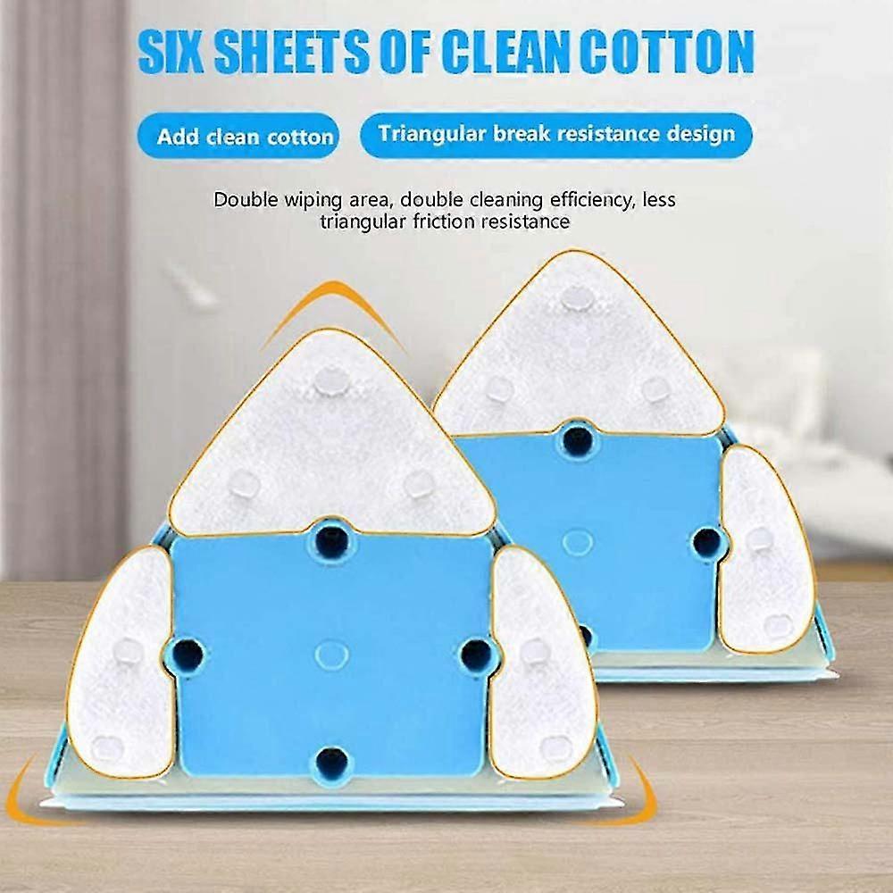 Double-sided Cleaner Replacement Kits, Triangle Sponge And Rubber