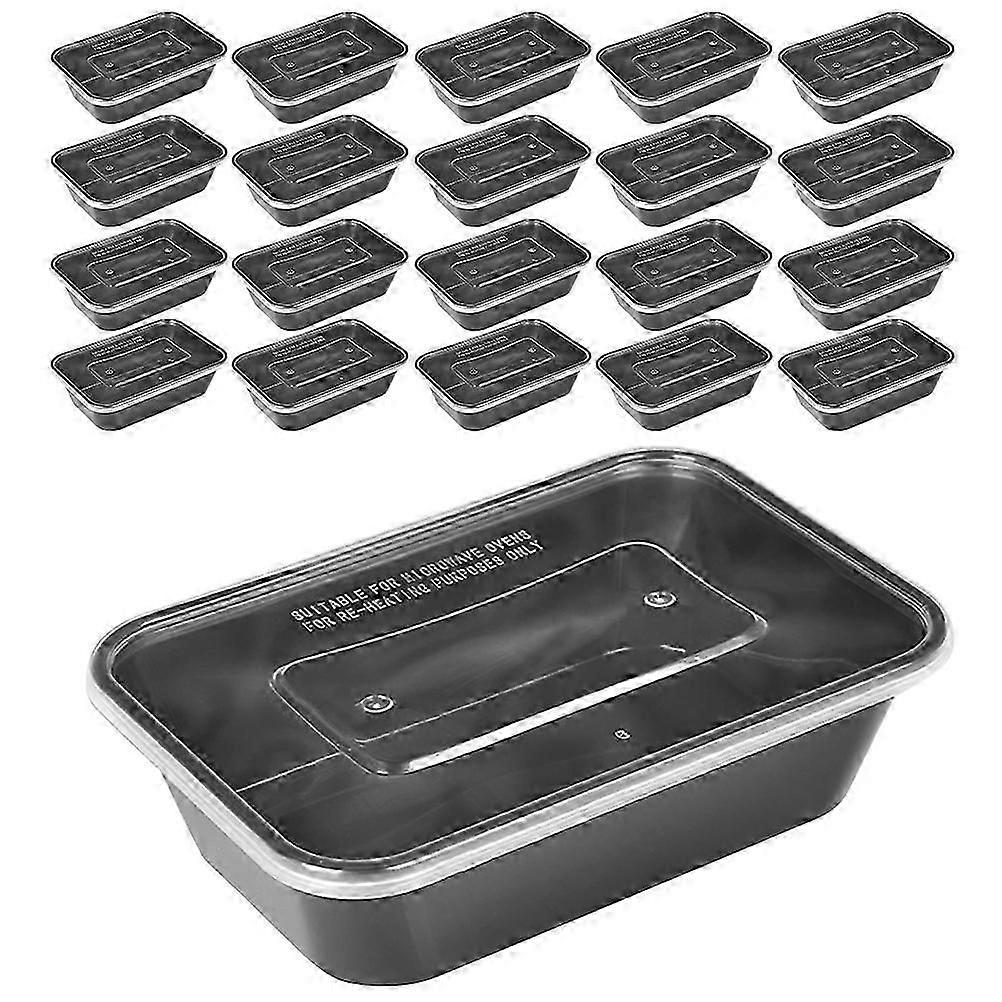 Food Prep Boxes for Storage 50Pcs Rectangular Cooked Rice Boxes with Lids