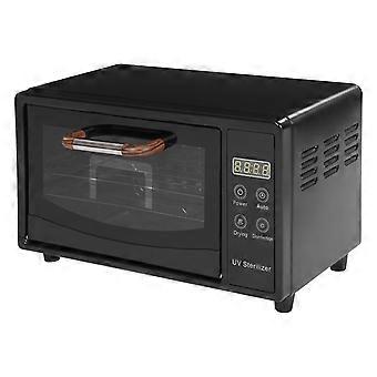 Large Capacity Black Nail Tool Sterilizer with Dual Mode Drying for Salon and Home Use