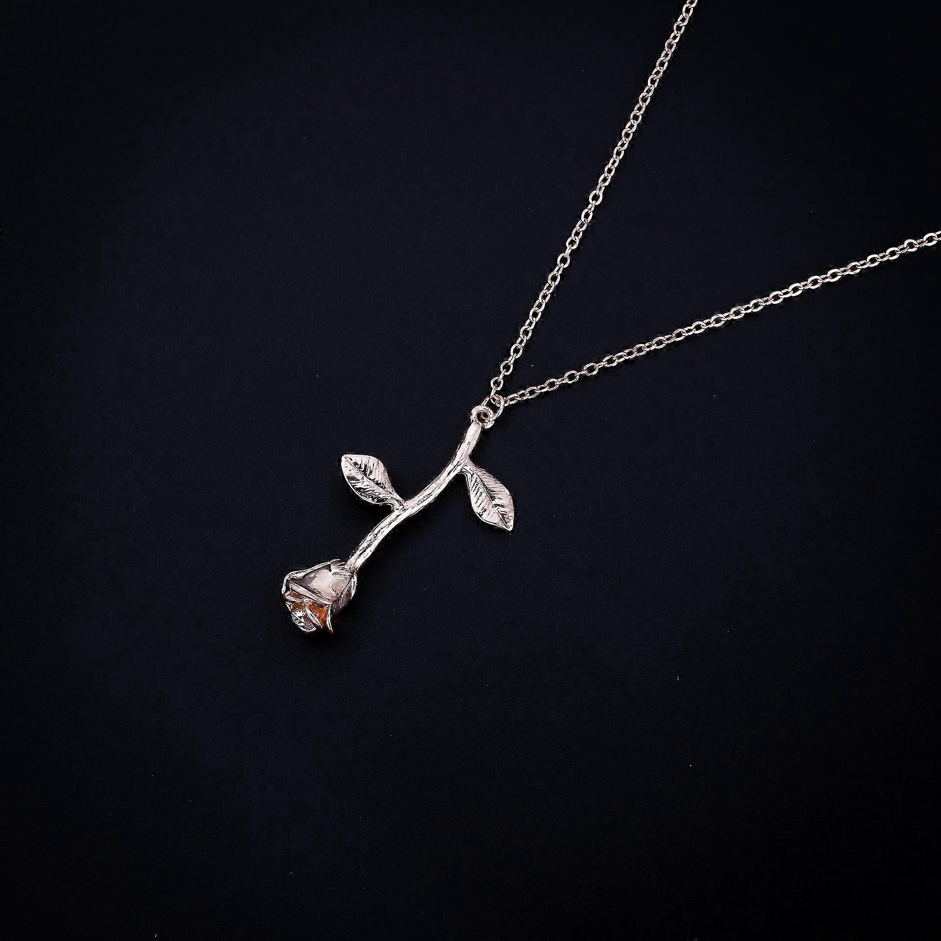 Eternal rose necklace